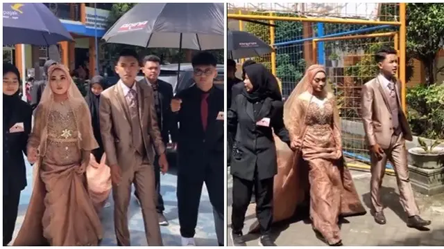 Niat Banget, Ujian Praktik Nikah Murid SMA Ini Bak Sungguhan