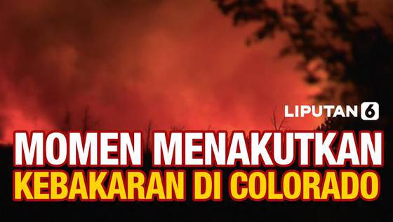 VIDEO: Menegangkan! Momen Kebakaran Colorado Hanguskan 6000 Hektare Lahan