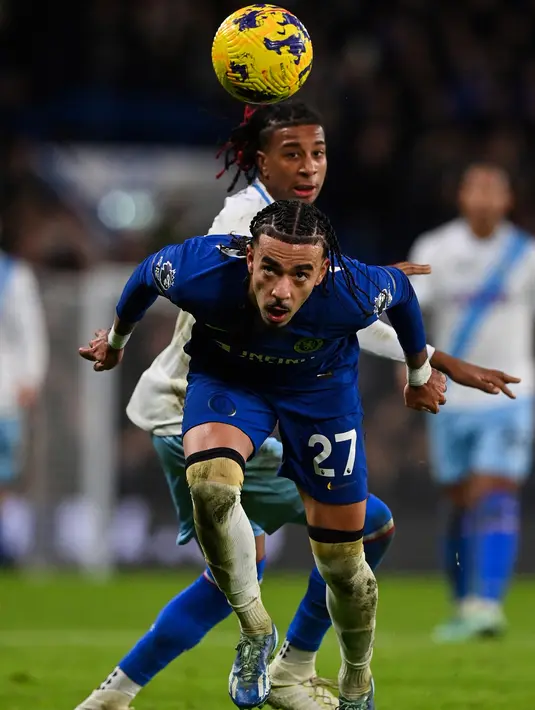 Michael Olise menyamakan kedudukan untuk Crystal Palace sebelum jeda.  (Glyn Kirk/AFP)