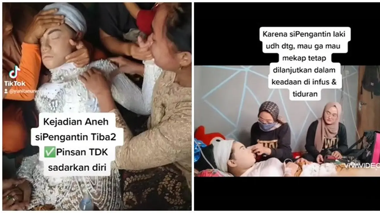Mempelai Wanita Histeris dan Pingsan, MUA Dandani Pengantin Sambil Tidur