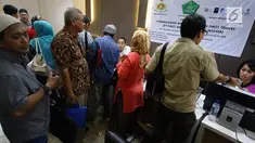 Ada sejumlah jemaah yang sudah berada di bandara namun gagal diberangkatkan ke Arab Saudi.