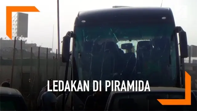 Sebuah ledakan terjadin di dekat piramida Giza, Mesir. Ledakan menyebabkan 17 orang yang juga wisatawan terluka.