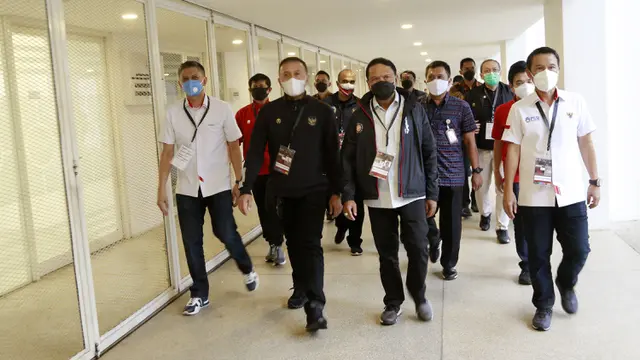 FOTO: Menpora Zainudin Amali Cek Kesiapan Laga Uji Coba Timnas Indonesia