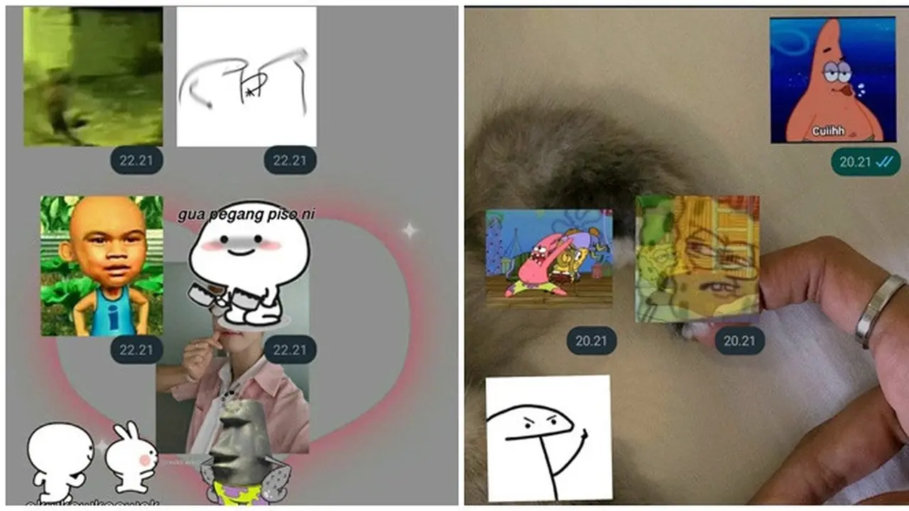 6 Chat Saling Balas Pesan dengan Stiker WhatsApp Ini Kocak, Enggak Nyambung