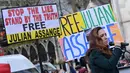 Washington ingin warga negara Australia berusia 52 tahun itu diekstradisi setelah ia didakwa beberapa kali antara tahun 2018 dan 2020 sehubungan dengan publikasi WikiLeaks pada tahun 2010 yang berkaitan dengan perang yang dipimpin oleh Amerika Serikat di Irak dan Afghanistan. (JUSTIN TALLIS/AFP)