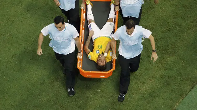 Tulang Belakang Retak Bikin Neymar 'Cuti' di Sisa Piala Dunia