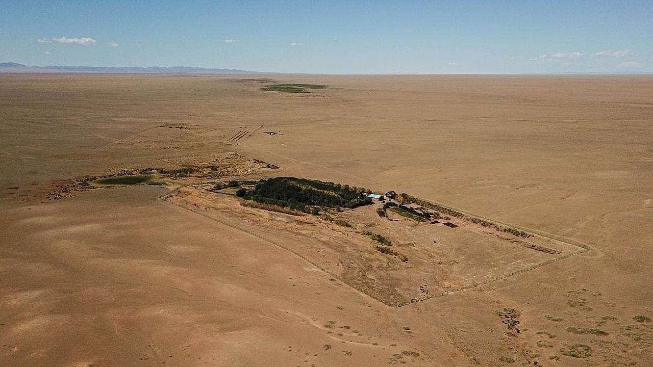 Potret oasis hijau Baraaduuz di tengah hamparan Gurun Gobi. (Mai Khoi Insurance/Facebook)