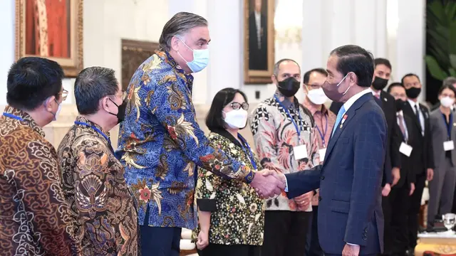 Presiden Joko Widodo atau Jokowi mengundang delegasi dari Dewan Bisnis AS-ASEAN