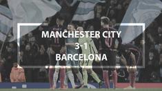 Video highlights matchday ke-4 Grup C Liga Champions antara Manchester City melawan Barcelona yang berakhir dengan skor 3-1.