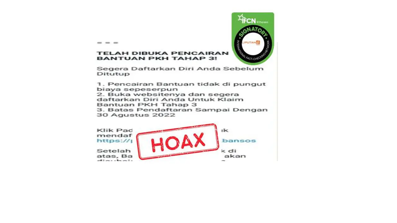 Cek fakta PKH 1