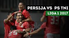 Persija Jakarta menang 2-0 atas PS TNI dalam lanjutan Liga 1 2017, Kamis (8/6/2017). Sumber: TvOne