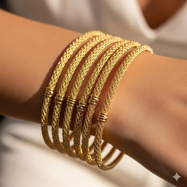 Gelang Keroncong Tekstur Anyaman 20 Gram