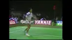 Berita video flashback bulutangkis pertandingan seru final Kejuaraan Dunia 1983 nomor tunggal putra antara Liem Swie King melawan Icuk Sugiarto di Copenhagen, Denmark.