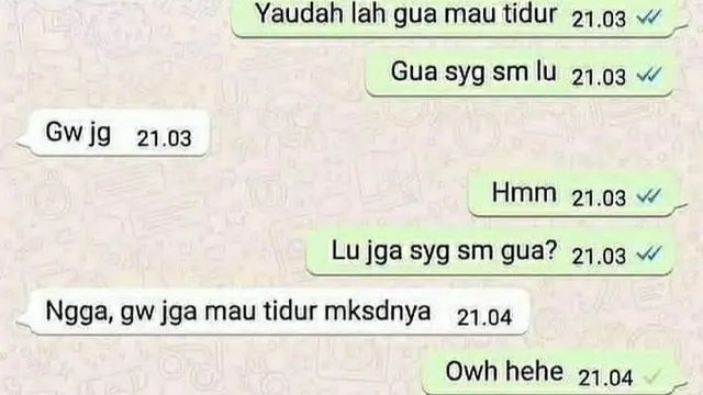 8 Chat Netizen Gagal Romantis ke Gebetan Ini Kocak, Bikin Senyum Tipis