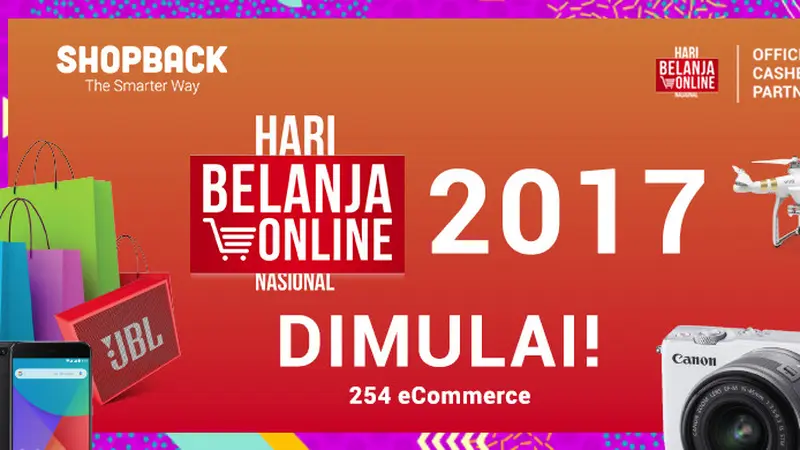 Harbolnas 2017: Cashback 120%,Kode Voucher,Hingga iPhone X Gratis