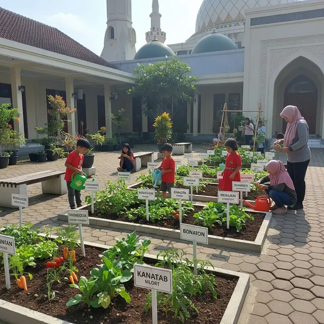 9 Ide Kebun Sayur untuk Ibu-Ibu Jamaah Masjid, Hasil untuk Bersama
