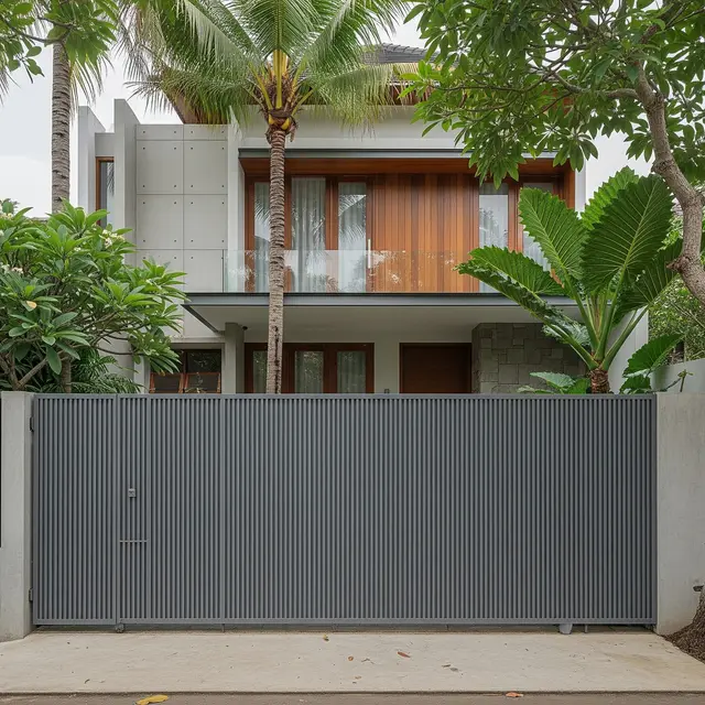 9 Pagar Rumah Minimalis Bilah Vertikal, Solusi Estetis dan Fungsional Hunian Modern