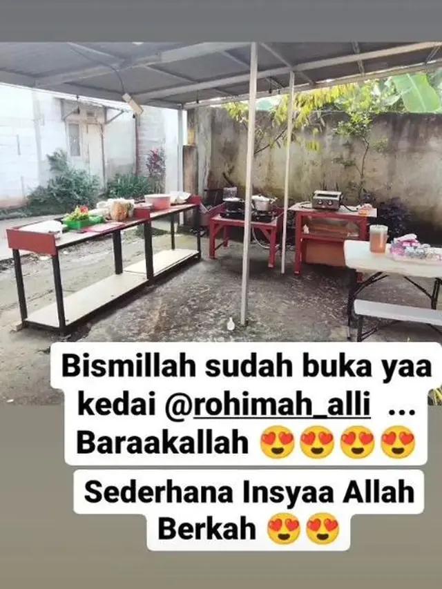 Baru Cerai, Ini 6 Potret Rohimah Alli yang Kini Buka Warung Makan