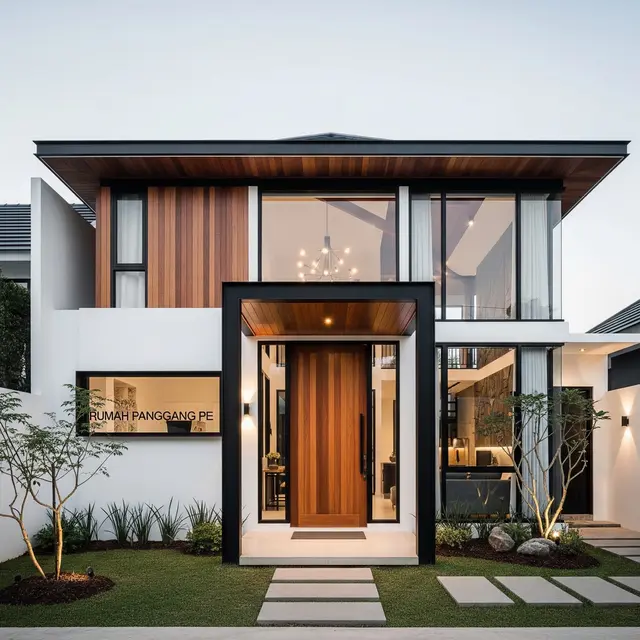 Rumah Panggang Pe Modern (AI Generated)