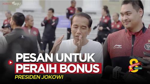 VIDEO: Pesan Penting Presiden Jokowi untuk Atlet Peraih Bonus SEA Games 2023