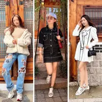 Penampilan Natasha Wilona saat liburan di Korea Selatan tuai perhatian.