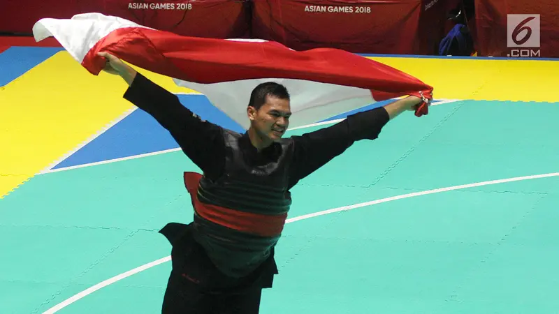 Pesilat Aji Bangkit Pamungkas Rebut Emas ke-16 di Asian Games 2018