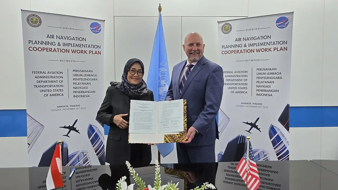 Airnav Indonesia dan Amerika Serikat Tandatangani Kerjasama Navigasi