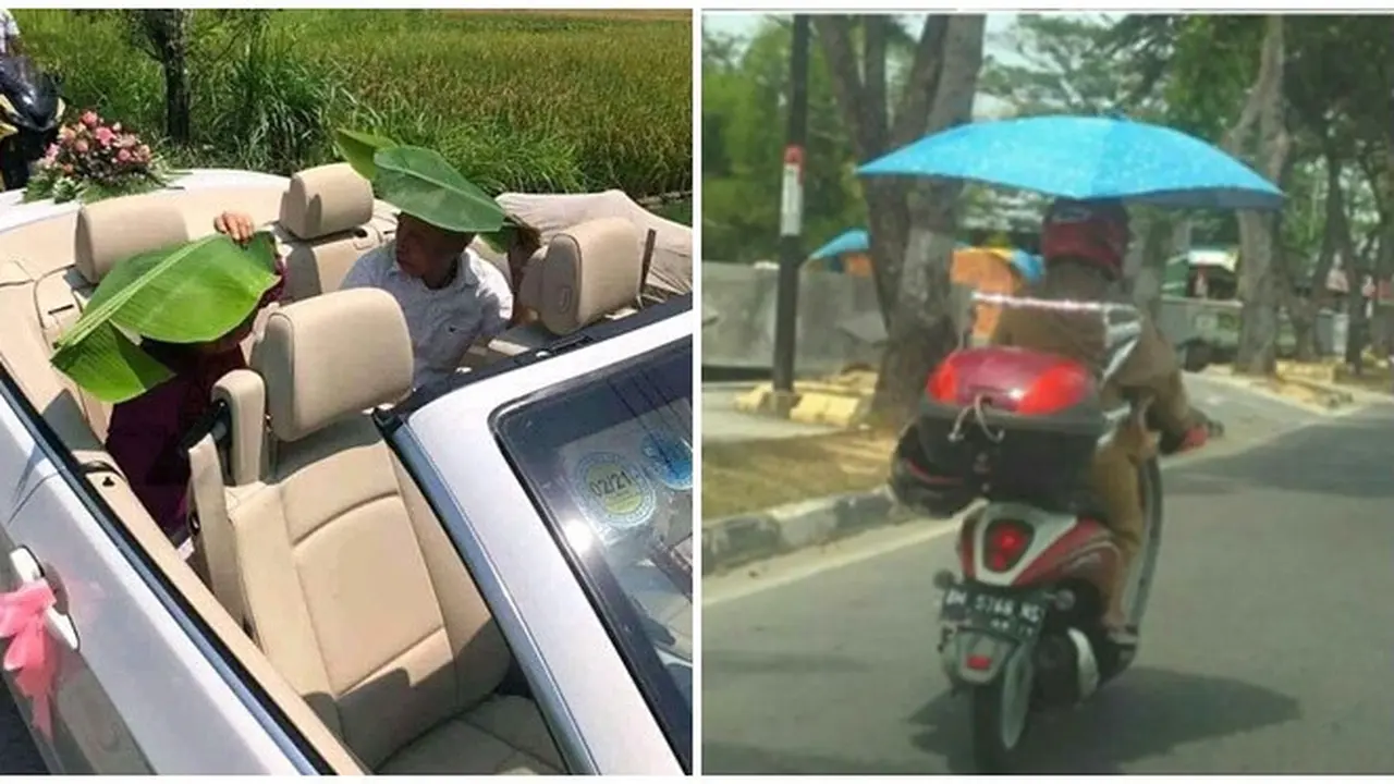 Kelakuan Orang Tidak Mau Kepanasan Saat Berkendara Ini Bikin Tepuk Jidat