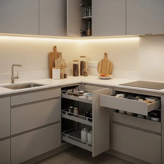 9 Model Dapur Banyak Laci dan Ruangan Tersembunyi di Lahan Terbatas, Solusi Rumah Mungil