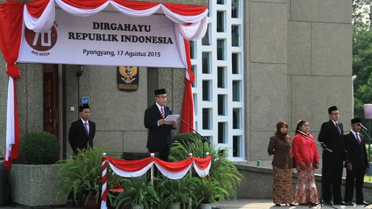 Peringatan Kemerdekaan RI di Korut
