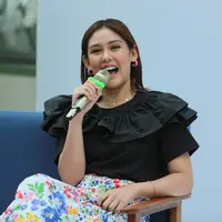 Vanesha Prescilla di temui kawasan SCBD, Jakarta Selatan, Kamis (6/2/2020). (Adrian Putra/Fimela.com)