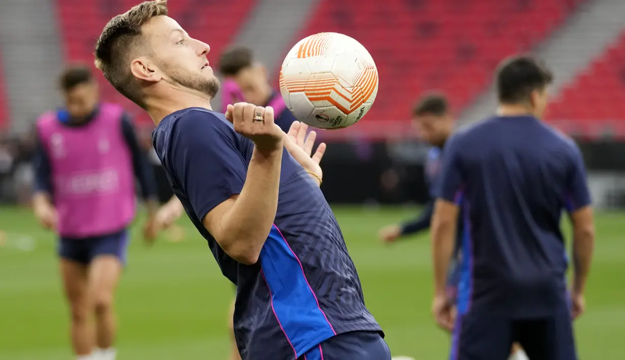 Sevilla Si Raja Gelar Liga Europa memiliki catatan seratus persen juara di pentas antarklub level dua. (AP Photo/Darko Bandic)