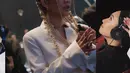 Tampilan lebih artsy ditampilkan Bunga Citra Lestari dengan outfit serba putih dari Stella Rissa [@itsmebcl]