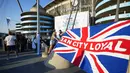 <p>Manchester City pun kini dapat menyimpan tenaga demi meraih treble di musim ini. Mereka masih akan tampil di final Liga Champions dan Piala FA. (AP Photo/Jon Super)</p>