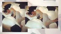 Beginilah Gaya Tidur Jupe Saat Kangen Gaston