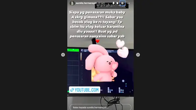 Atta Halilintar dan Aurel Hermansyah Langsung Kunjungi Dokter Kandungan Usai Keluar Karantina. (instagram.com/attahalilintar)