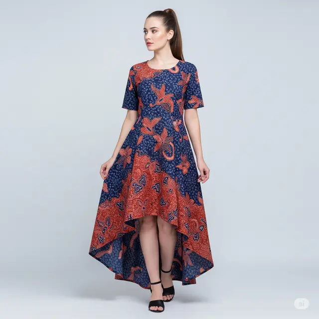 Model baju batik dress