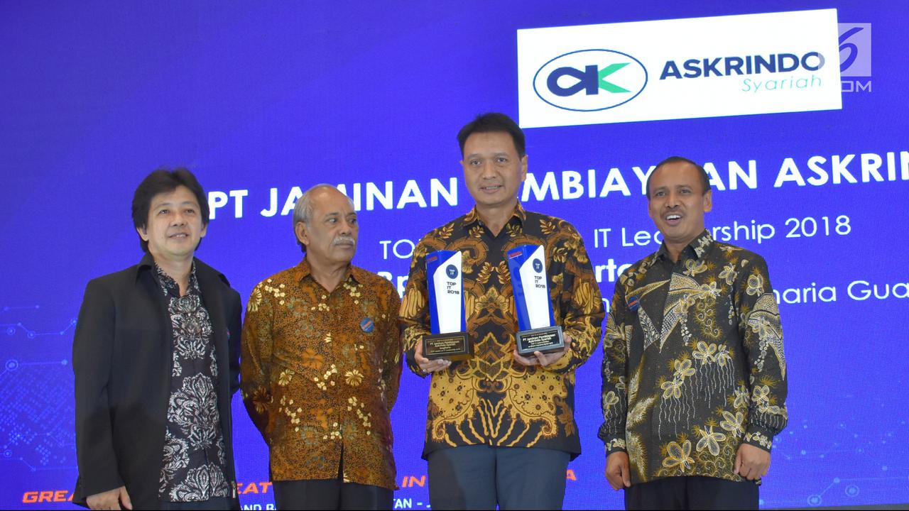 Askrindo syariah Sabet Penghargaan TOP IT dan Telco 2018
