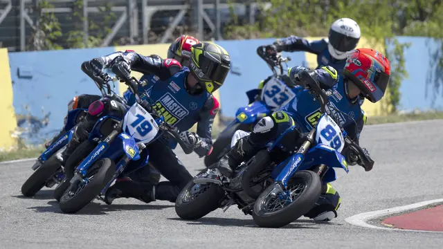 Wahyu Nugroho saat ikut latihan di Yamaha VR46 Master Camp