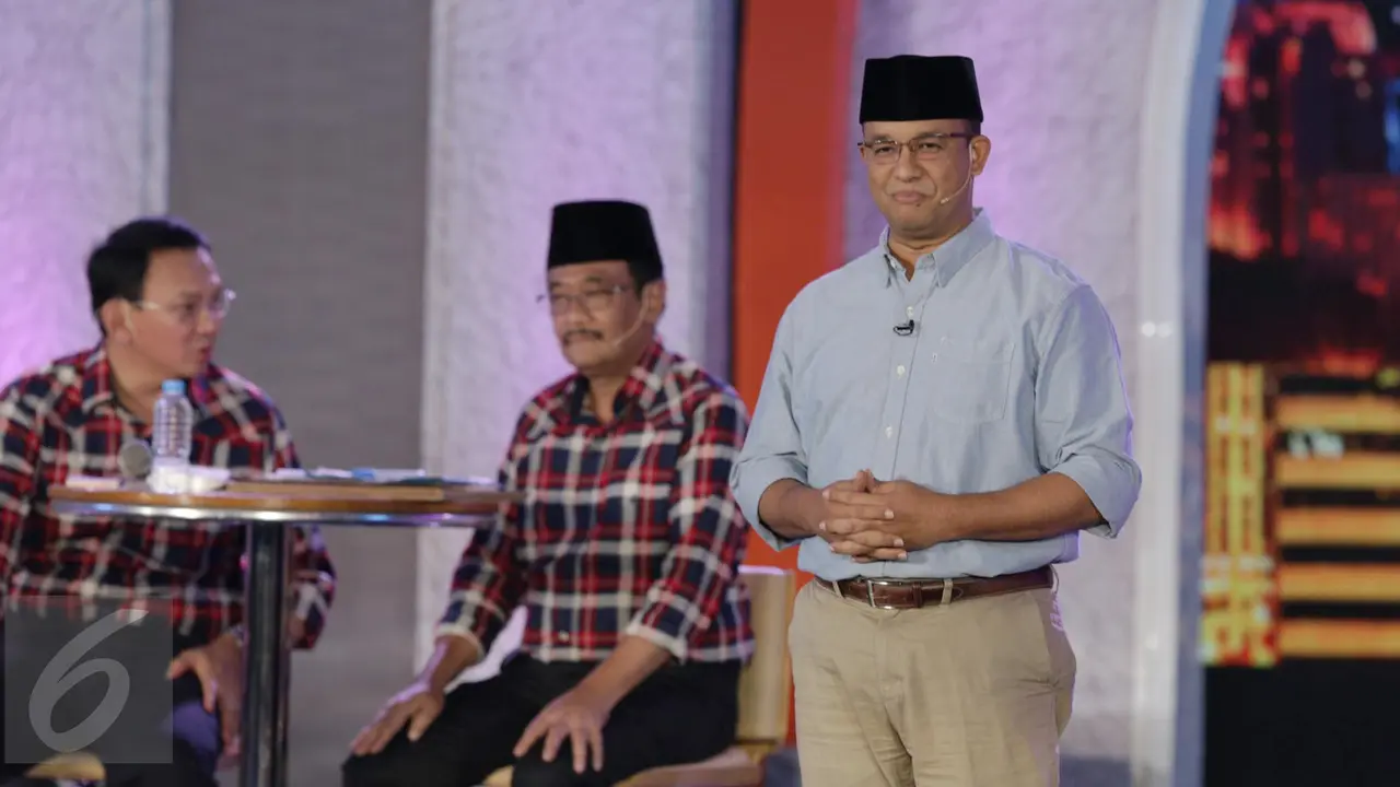 Gaya Paslon Cagub dan Cawagub Dalam Debat Pilkada DKI