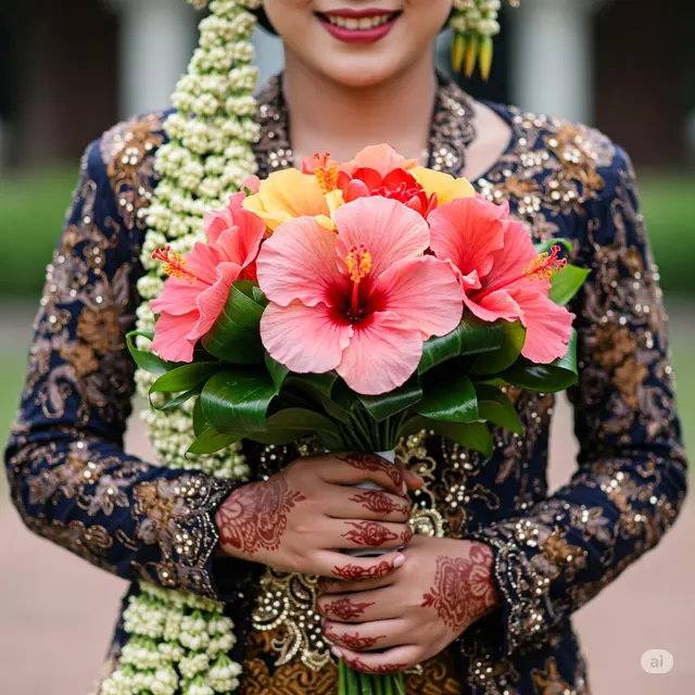 Buket Bunga Sepatu (Hibiscus)