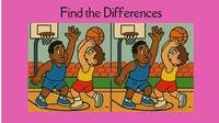 Temukan 3 perbedaan gambar anak laki-laki bermain bola basket. (sumber: Captain Brain via jagranjosh)