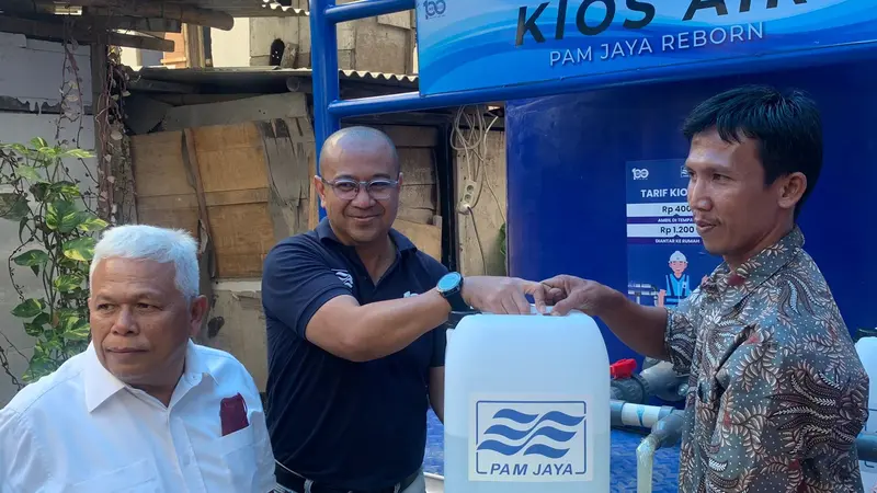 PAM JAYA meresmikan tujuh Kios Air di Muara Angke, Jakarta Utara, pada Selasa, (8/11/2022).
