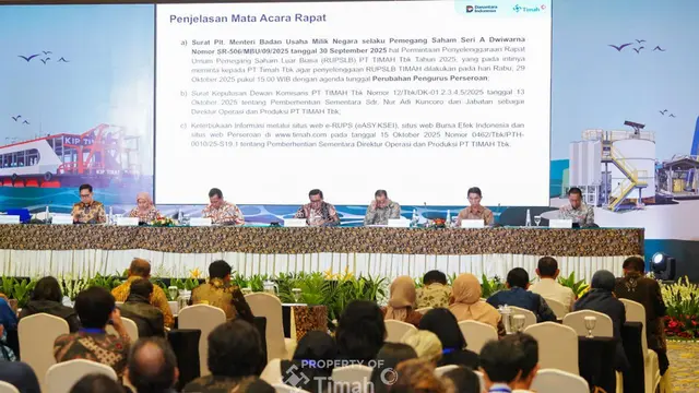 RUPSLB PT Timah Tbk (TINS), Rabu (29/10/2025). (Foto: PT Timah Tbk)