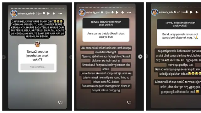 Ashanty Ikut Khawatir Banyak Obat Sirup yang Ditarik Karena Sebabkan Gagal Ginjal Akut Pada Anak