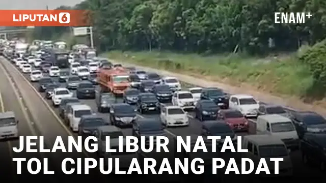 H-2 PERAYAAN NATAL, ARUS MUDIK DAN WISATA DI TOL CIPULARANG PADAT