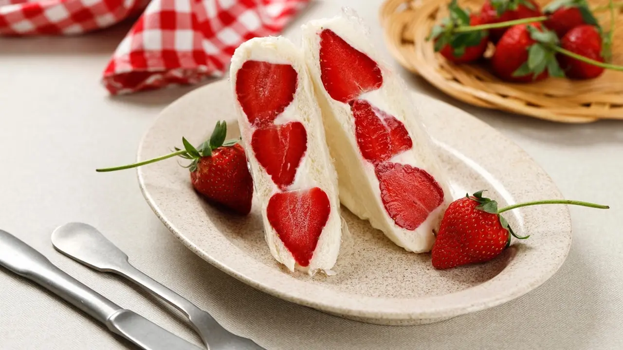 strawberry sandwich