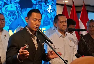 Menteri Koordinator Bidang Infrastruktur dan Pembangunan Kewilayahan Agus Harimurti Yudhoyono (AHY. (Merdeka.com/Nur Habibie)