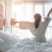 Ilustrasi bangun tidur