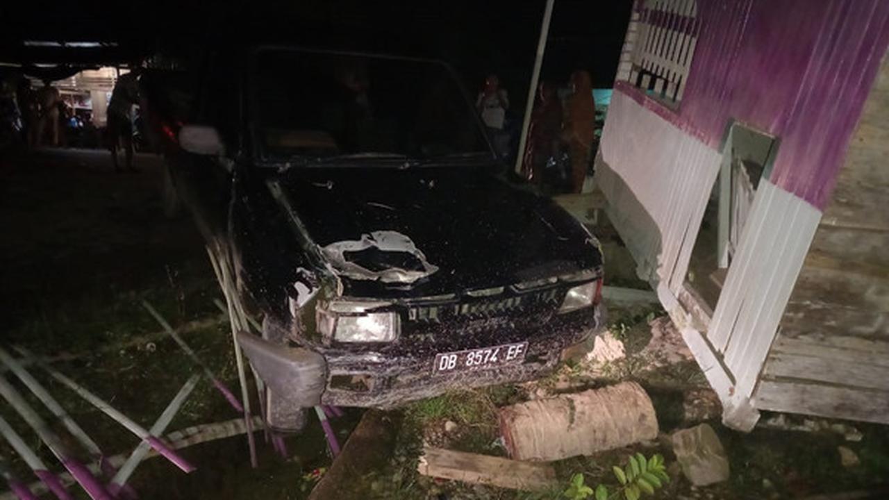 Kendaraan yang terlibat dalam lakalantas diiamankan aparat Polres Bolmong Selatan.